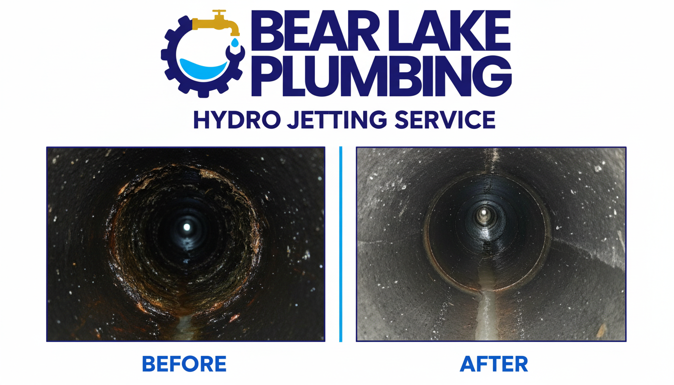 Before and After Hydro Jetting Sewer Cleaning in Lakewood CO - Bear Lake Plumbing