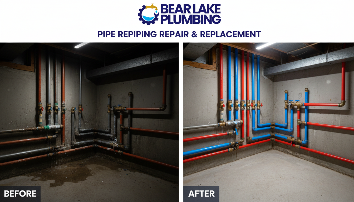 Pipe Repiping Repair and Replacement Specialist - Bear Lake Plumbing Lakewood CO